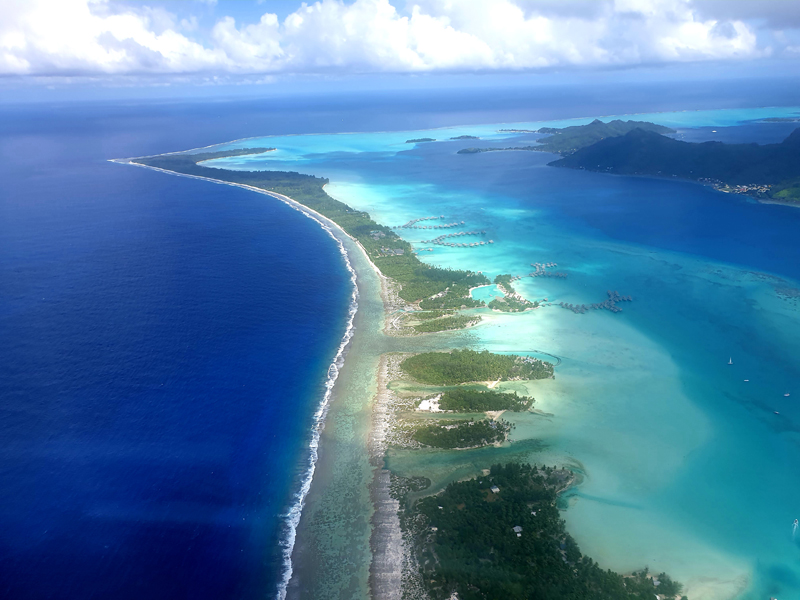 Croisière en Polynésie - Bora-Bora vue du ciel